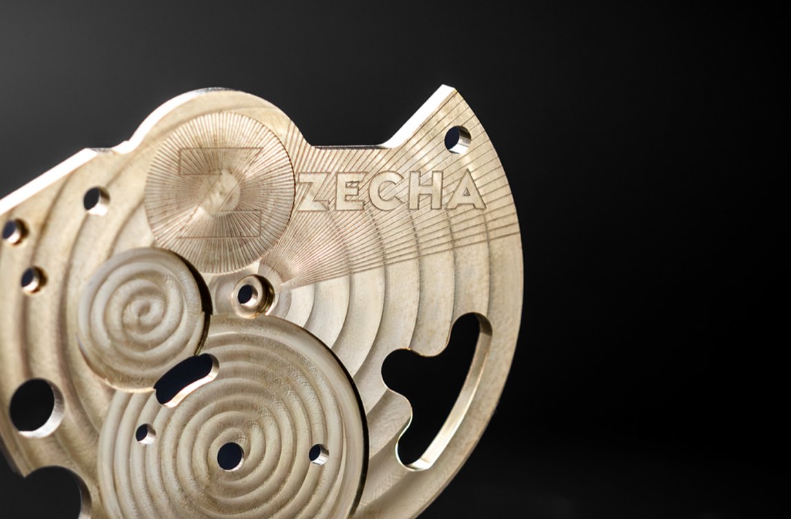 Watch plate machined with ZECHA tools
